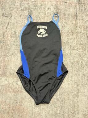 Speedo Womens Black Green Sz 12/28 Training Endurance Swimsuit One Piece Bikini